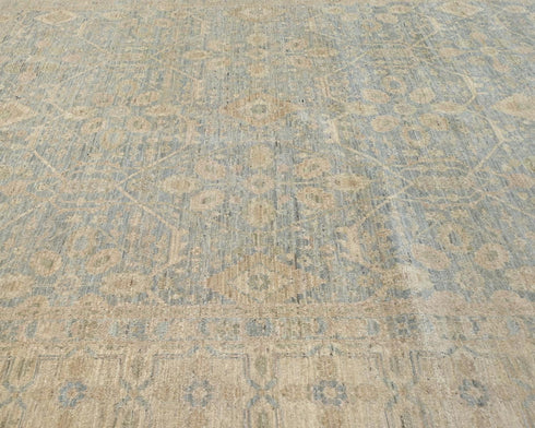 6x8 Chobi Fine Quality Gray Afghan Hand Knotted Wool Area Rug